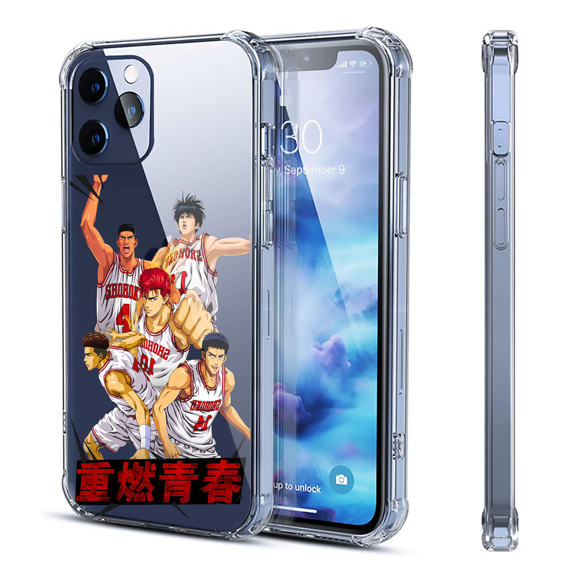（画像用） SLAM DUNK／スラムダンク 【iPhone 12シリーズ対応】透明スマホケース（クリアソフトケース）